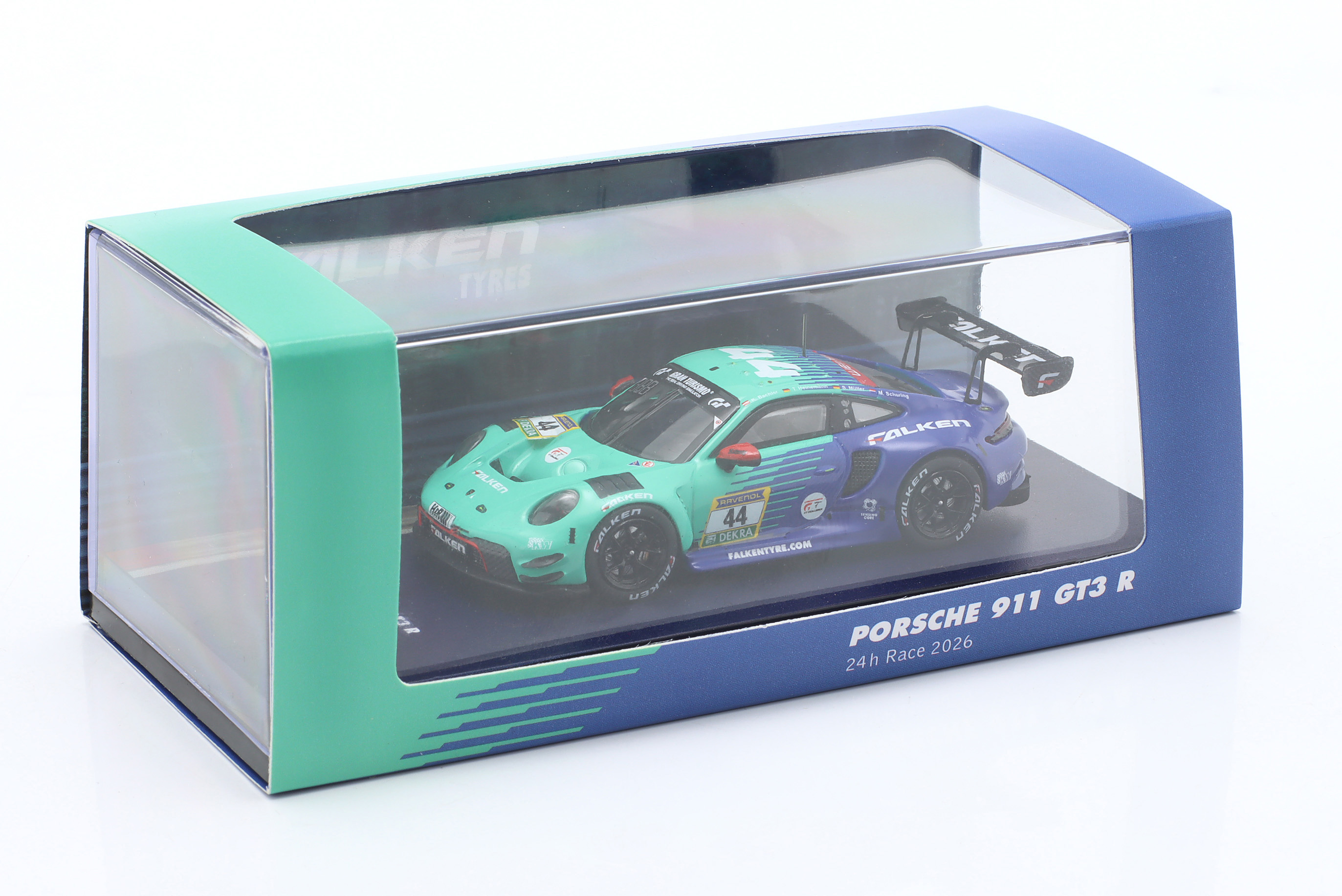 Porsche 911 (992) GT3 R #44 24h Nürburgring 2026 Falken Motorsports 1:64 Ixo