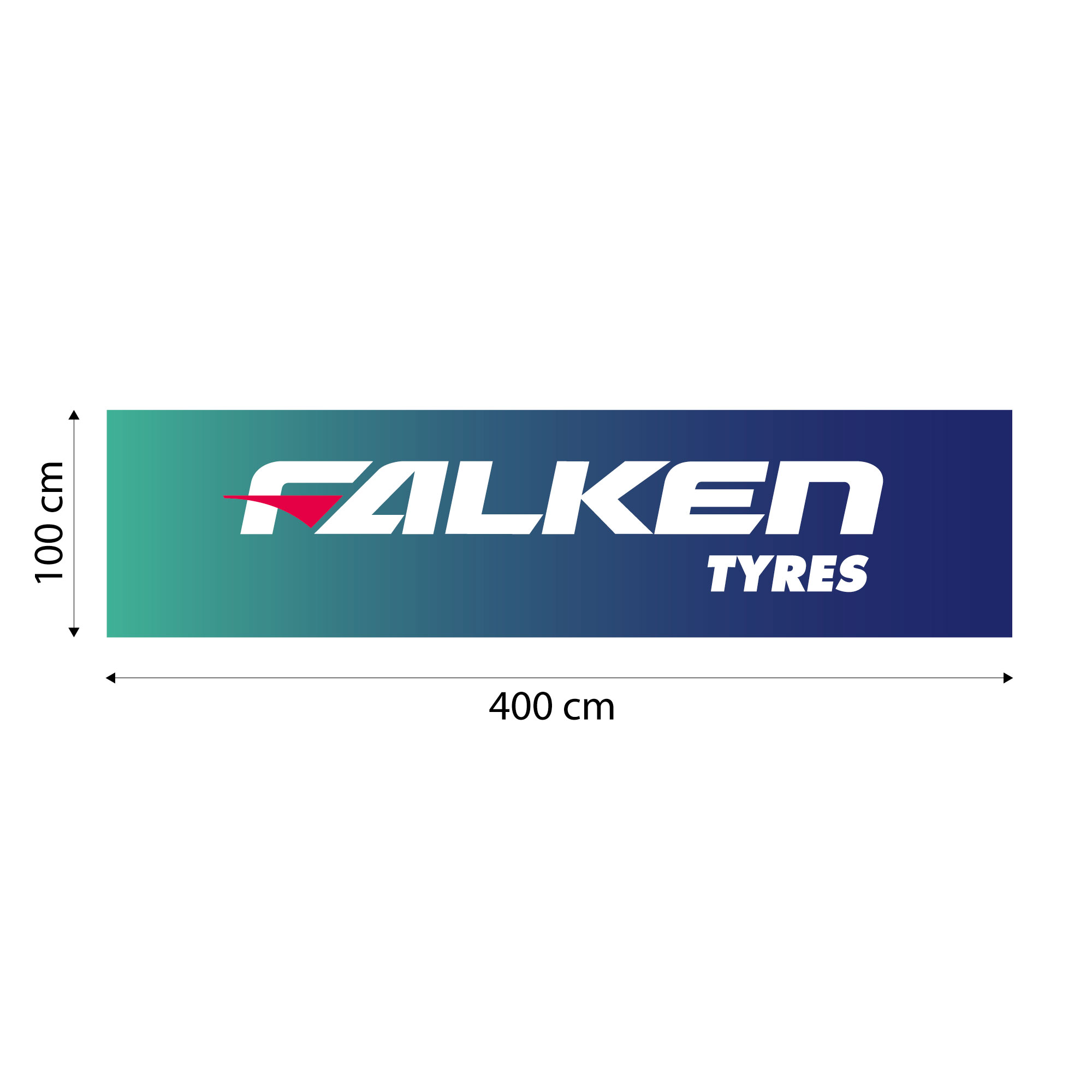 FALKEN Banner Verlaufshintergrund