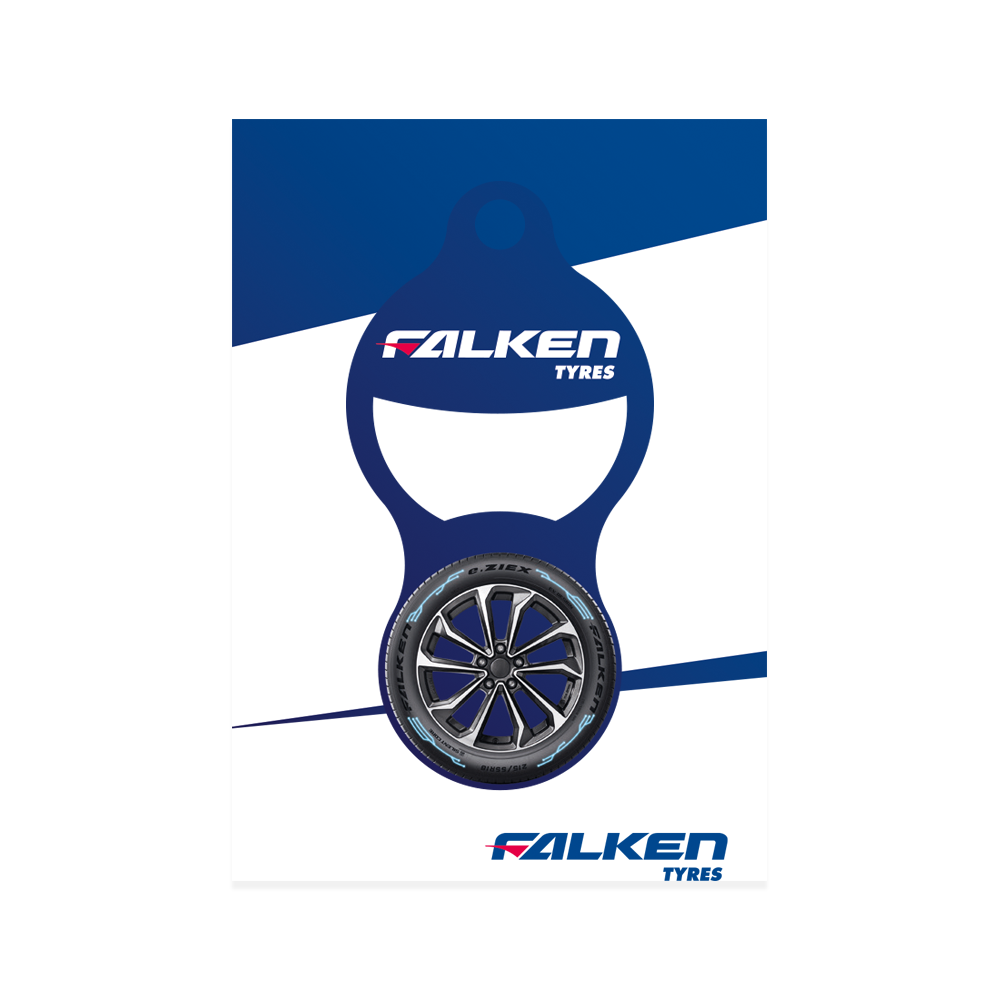 FALKEN Einkaufswagenlöser mit Flaschenöffner „Johann“