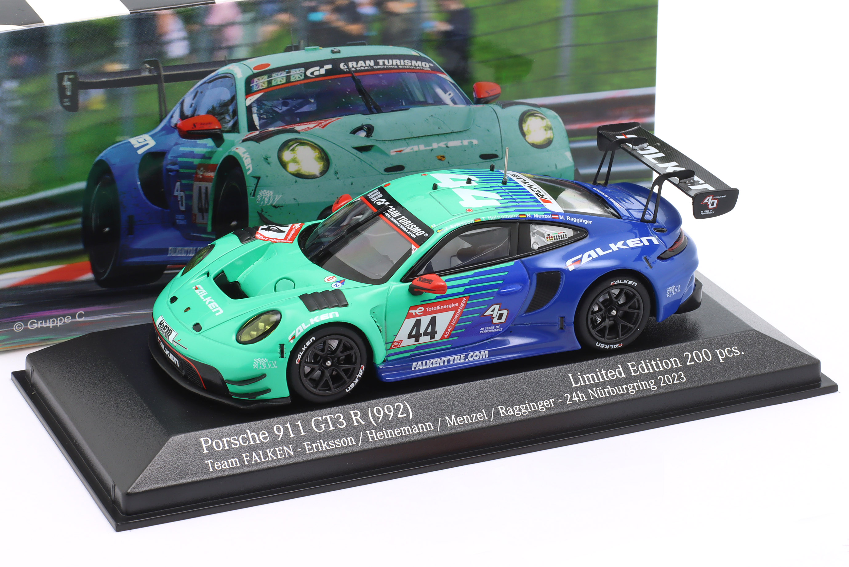 Falken Porsche 911 GT3 R #44 24h Nürburgring 2023 Falken Motorsports 1:43 Minichamps