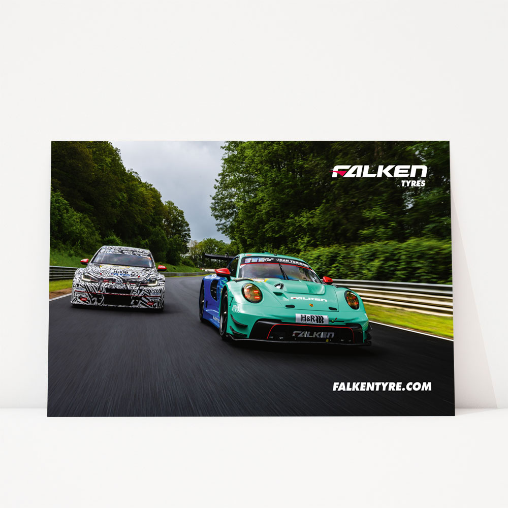 FALKEN Leinwand Motiv Porsche Frontansicht